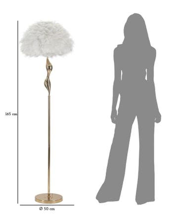 VLOERLAMP SLANK WIT CM Ø 50X165, Huis en Inrichting, Lampen | Vloerlampen, Ophalen of Verzenden, Nieuw