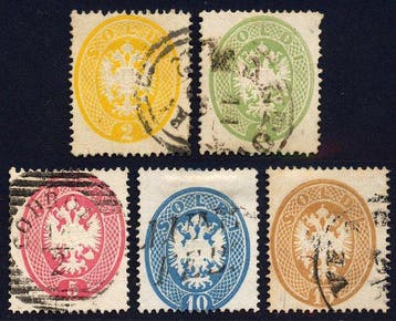 Italiaanse oude staten - Lombardije Venetië 1863 - heldere,, Postzegels en Munten, Gestempeld