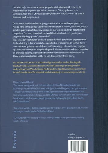 Grammatica van het Mandarijn 9789054601821 Jeroen Wiedenhof, Boeken, Verzenden, Zo goed als nieuw, Jeroen Wiedenhof