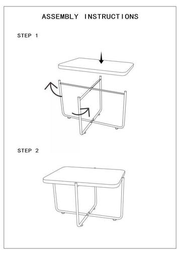SALONTAFEL CEBU CM 75X55X46,5 - 1425930000, Huis en Inrichting, Ophalen of Verzenden, Nieuw