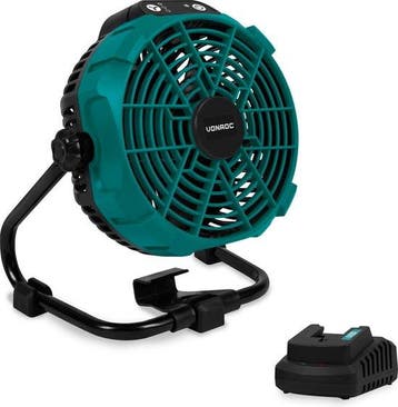 2dekans | VONROC Ventilator 20V - voor draadloos en bedraad, Ophalen of Verzenden, Zo goed als nieuw