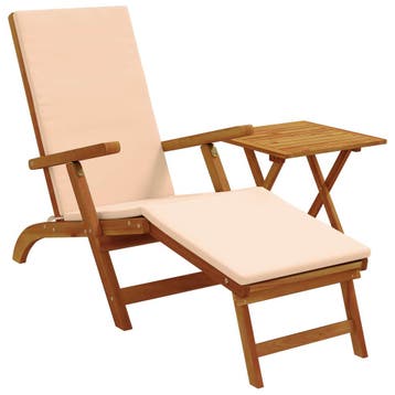 vidaXL Ligstoelkentingen en opvouwbare zonnebader 2 pcs, Verzenden, Nieuw