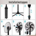 Ventilator staand - Statiefventilator - Staande ventilator -, Verzenden, Zo goed als nieuw