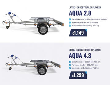 Faro Boottrailers tot 5 meter - Betaalbare topkwaliteit!, Nieuw, Minder dan 6 meter, Minder dan 1500 kg