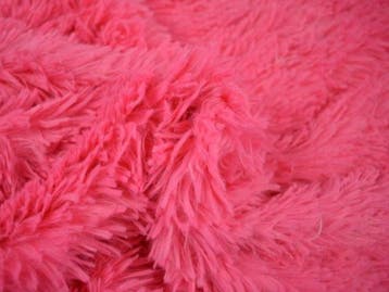 10 meter langharig bont -Fuchsia - Pluche stoffen, 120 cm of meer, Ophalen of Verzenden, Roze, Polyester