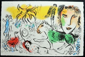 Marc Chagall (1887-1985), after - Le Cheval Vert