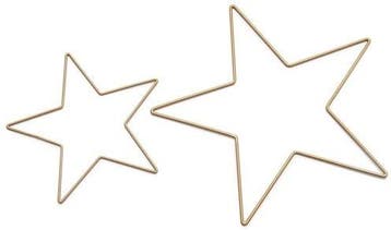 Metalen Frame Ster Goud 30 cm, Ophalen of Verzenden, Nieuw