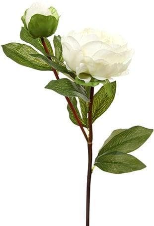 Grote Pioen Zijdenbloem White Tak 77 cm, Huis en Inrichting, Ophalen of Verzenden, Nieuw