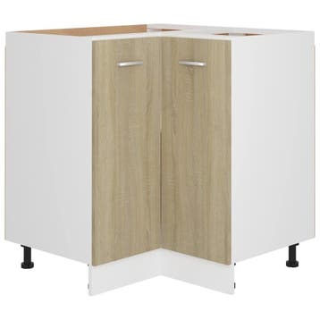 Keukenkast hoekmodel Lyon, eikenkleur - Retourdeal, Huis en Inrichting, Gebruikt, Bruin, 75 cm of meer, Minder dan 100 cm