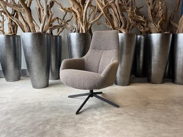 Veiling - Fauteuil Cone (set van 2) -Draaibaar- Boucle - bro, Huis en Inrichting, Nieuw