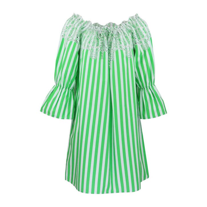 Princess goes Hollywood • groen gestreepte jurk • 36, Kleding | Dames, Jurken, Groen, Nieuw, Maat 36 (S), Verzenden