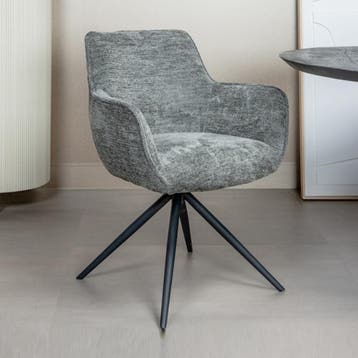 *WOONWINKEL* Tower Living Fondo Boucle Stoel Draaibaar Cemen, Verzenden, Nieuw, Grijs