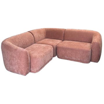 4x6 sofa X5 – Modulaire Design Bank Roest Uni - Modulaire, Ophalen of Verzenden, Zo goed als nieuw, Rechte bank, 200 tot 250 cm