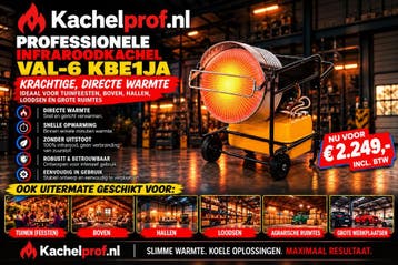 Oklima VAL 6 KBE1JA infraroodstraler werkplaats kachel 40kw, 30 tot 80 cm, Ophalen of Verzenden, 60 tot 150 cm, Minder dan 200 watt