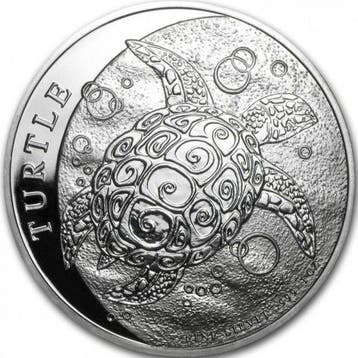 Fiji Schildpad 1 oz 2016, Verzenden, Losse munt, Zilver
