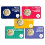 Frankrijk 5 x 2 Euro Olympics 2021 Coincard Set, Postzegels en Munten, Munten | Europa | Euromunten, Verzenden