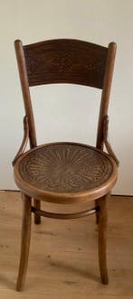 Mundus - Stoel - Gebogen hout stoel - Beuken, Antiek en Kunst, Kunst | Designobjecten