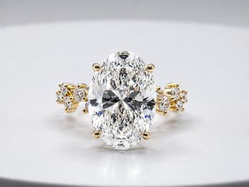 Zonder minimumprijs - Verlovingsring - 14 karaat Geel goud -, Sieraden, Tassen en Uiterlijk, Antieke sieraden