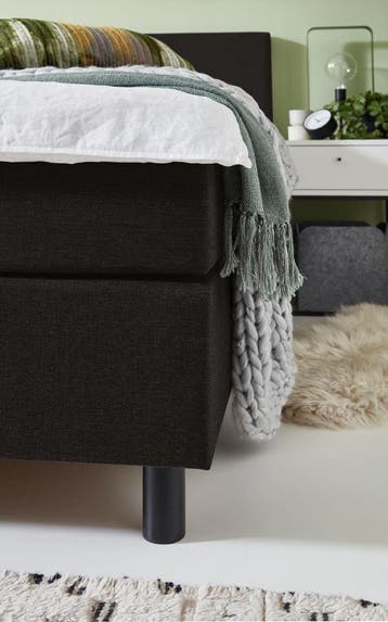 Boxspringset Milaan vast – incl topper, Verzenden, Nieuw, Wit