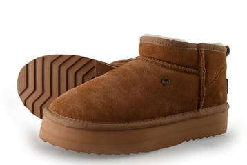 Warmbat Australia Enkellaarzen in maat 38 Cognac, Kleding | Dames, Schoenen, Overige kleuren, Verzenden, Lage of Enkellaarzen