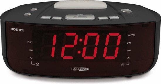 Caliber HCG101 - Wekkerradio Wake Up Light - Zwart, Witgoed en Apparatuur, Wekkers, Verzenden