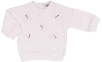 EMC baby meisjes trui wit vlinder - 86 (12-18 maanden), Ophalen of Verzenden, Nieuw