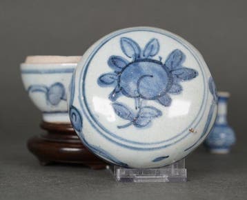 Jiajing (1522-1566) - Doos - Grote perzik omgeven door