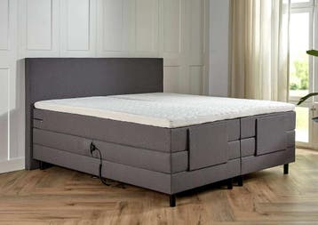 ACTIE! Elektrische boxspring Verona 180 200 Antraciet, Verzenden, 180 cm, 200 cm, Nieuw