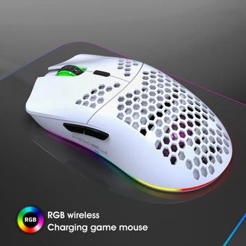2dekans | HXSJ T66 2.4G Draadloze Gaming Muis - Compact -, Ophalen of Verzenden, Zo goed als nieuw, HxSJ