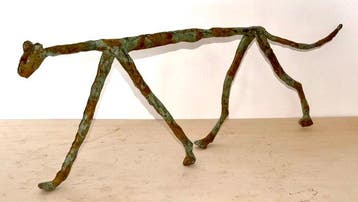 Abdoulaye Derme - sculptuur, Guépard ou un Léopard en