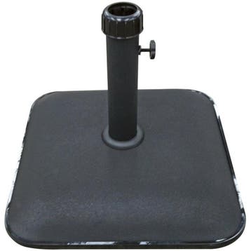 Parasolvoet vierkant beton zwart 25 kg, Ophalen of Verzenden, Nieuw, Zwart