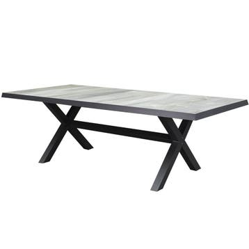 Nancy New Delhi dining tuinset 224x103x74,5 cm 7 delig, Ophalen of Verzenden, Nieuw