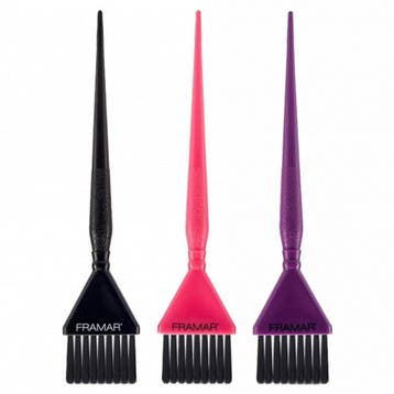 Framar  Triple Threat Set Haarverf Kwasten  3 st, Verzenden, Nieuw