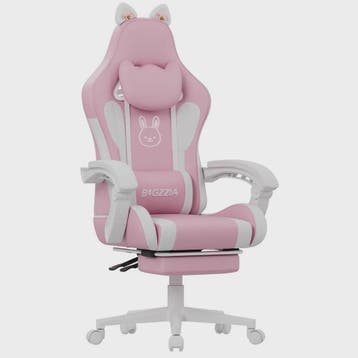 Ergonomische Gaming Chair met Kattenoren, Massagefunctie en, Verzenden, Nieuw