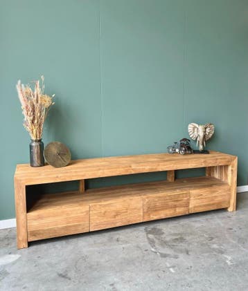Modern tv meubel met groot open vak -  220 cmTV meubels, Ophalen of Verzenden, Nieuw