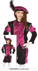 Piet Verkleedpak Kind Pink/Zwart Morena, Ophalen of Verzenden, Nieuw