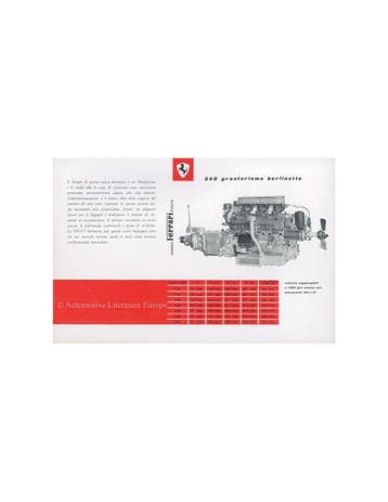 1959 FERRARI 250 GRANTURISMO BERLINETTA BROCHURE ITALIAANS, Nieuw, Ferrari, Author