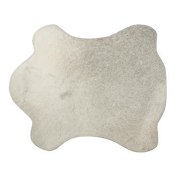 placemat koevorm grijs 30x48cm, Verzenden, Nieuw
