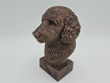 Bust of a goldendoodle dog statue - home decor dog lover han, Verzenden, Nieuw