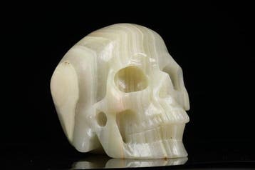 Jasper Gesneden schedel - Jasper - 9.7 cm - 8.4 cm - 12.7 cm