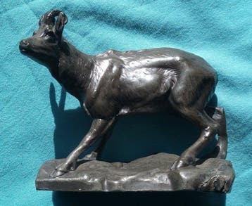 WMF - Beeldje - Gemze / Berggeit Fritz Diller ca. 1910 -