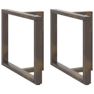 vidaXL Eettafelpoten 2 st T-vormig 90x35x(72-73) cm staal, Verzenden, Nieuw