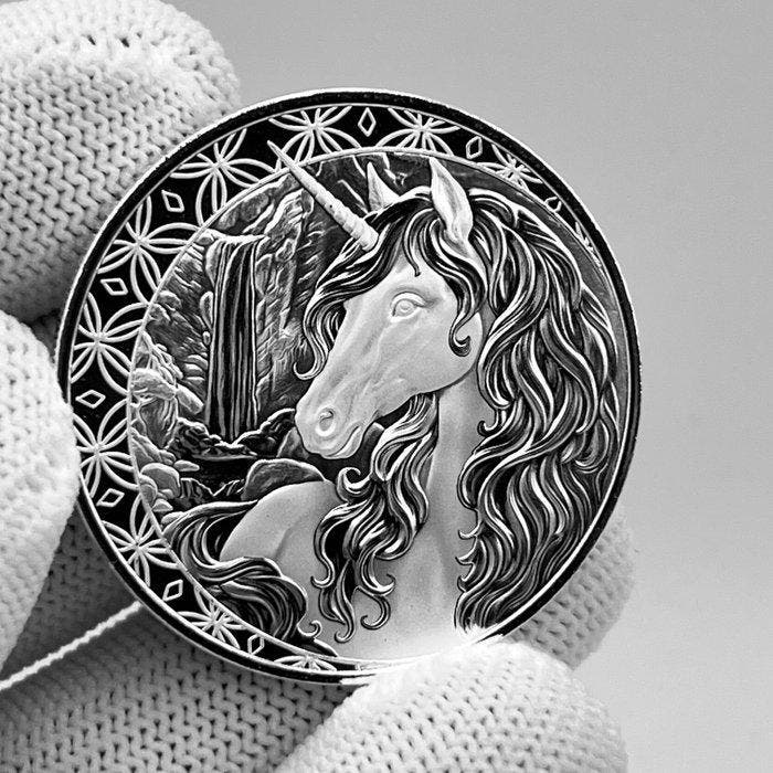 Fiji. 1 Dollar Fiji 2025 – Unicorn – 1 oz Silver coin – Ag, Postzegels en Munten, Munten | Europa | Niet-Euromunten