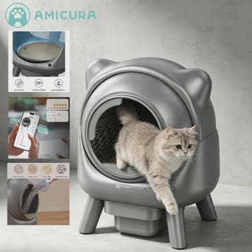 Slimme Zelfreinigende Kattenbak - App Bediening & Geurloos, Verzenden, Nieuw