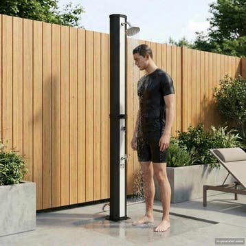 vidaXL Zonne-douche met douchekop en kraan 40 l PVC, ABS,, Verzenden, Nieuw
