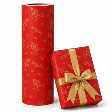 Sinterklaas cadeaupapier op rol Mijter Sint Nicolaas Rood 70, Ophalen of Verzenden, Nieuw, Overige typen