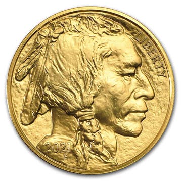 Gouden Buffalo 1 oz 2021 (USA), Verzenden, Losse munt, Goud