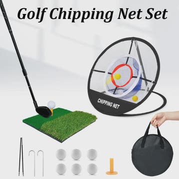 Pop-Up Golf Chipping Net met Oefenmat - Draagbaar & Opvouwba, Sport en Fitness, Golf, Verzenden, Nieuw