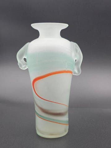 Aurel Contras - Flesvaas - Glas - Aurel Contras glazen vaas, Antiek en Kunst