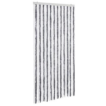 Vliegengordijn 100x220cm grijs/wit - 29% korting, 100 tot 120 cm, Kunststof, 215 cm of meer, Hordeur